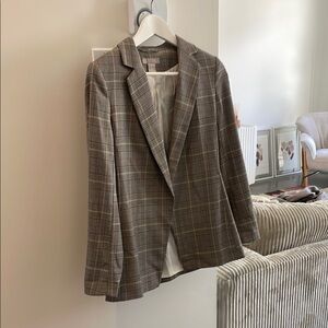 Stylish Plaid Blazer